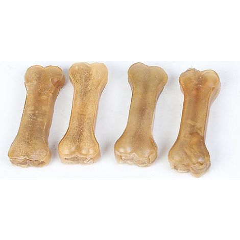 4x Os Press Pour Chiens Peau De Vache Renforcement Des Dents Bton Dentaire Collation Pour Chien 13 Cm (1/5)