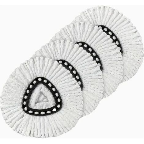 Lot de 4 têtes de rechange en microfibre pour balais rotatifs Ocedar EasyWring (1/4)