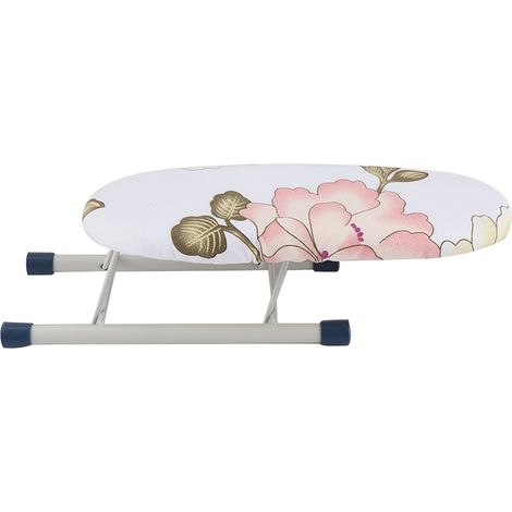 Mini planche à repasser pliable peu encombrante, manches de voyage à domicile, poignets et colliers, Table de manipulation (pivoine)