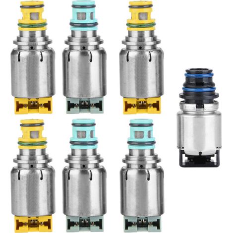 7-teiliges Magnetventil-Set, Duralbe-Getriebemagnetventil-Elektromagnetbaugruppe für 6T45E 6T40 (1/5)
