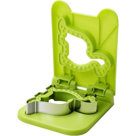 Coupe-sandwichs et scelleuse carrée en acier inoxydable, de couleur jaune, pour le pain, les boîtes à lunch, les biscuits et les produits du petit-déjeuner.-AquaForge (1/4)