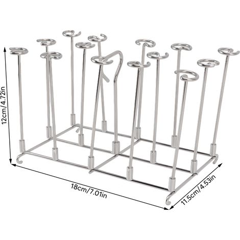 Ortviai Brochette Verticale pour Ninja DZ201 Foodi 8QT – Support en Acier Inoxydable 304, 14 Brochettes (1/4)