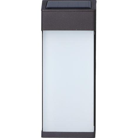 Solar Wall Light LED Glass Solar Wall Lamp Waterproof and Rustproof Energy Saving for Outdoor LIghting