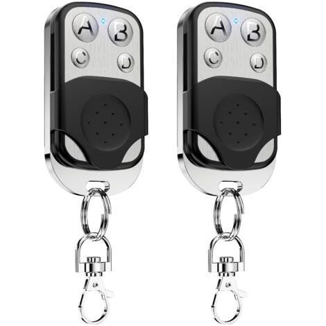 Muntra-Pièces Telecommande Universelle Portail 433,92 MHz Code Fixe Bip Portail Universelle Télécommandes Garage Universelle sans Fil Coulissant 4 Touches Copieuse pour Porte de Garage et Voiture (1/5)