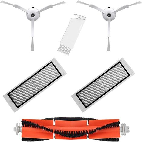 FOREHILL Pack Essentiel de pices de Rechange compatibles avec Xiaomi Mi Robot Vacuum 1 et 2 (Non MOP). Kit accessoires de Rechange pour Robot aspirateur Xiaomi Roborock S50 S51 (1/5)