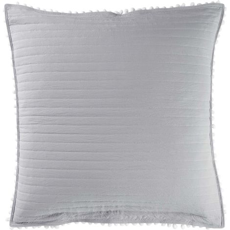 Housse de coussin Dorin 60 x 60 cm Gris et blanc