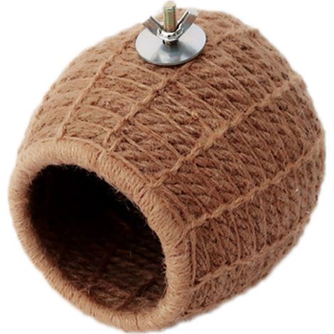 Nid d'oiseau pour cage, nid d'élevage fait main en corde de chanvre pour perruches ondulées, calopsittes, inséparables, conures et canars