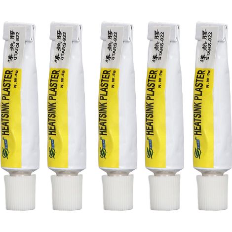 5 pièces de pâte thermique pour CPU, graisse silicone thermique isolante résistante à la chaleur jusqu'à 300 °C pour imprimante 3D (1/5)