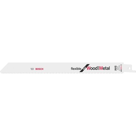 Bosch 25x Hoja de sierra sable S 1122 HF Flexible para Madera y Metal - 2608657560