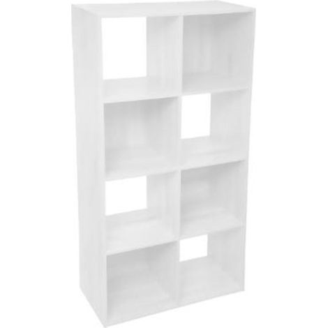 Étagère 8 Cases "Mix N'Modul" 134cm Blanc (1/2)