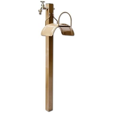 Grifo de jardín con soporte para manguera Bradas AG8300