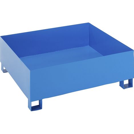 Certeo, Cuve de rétention en acier pour fûts de 200 litres, L x
