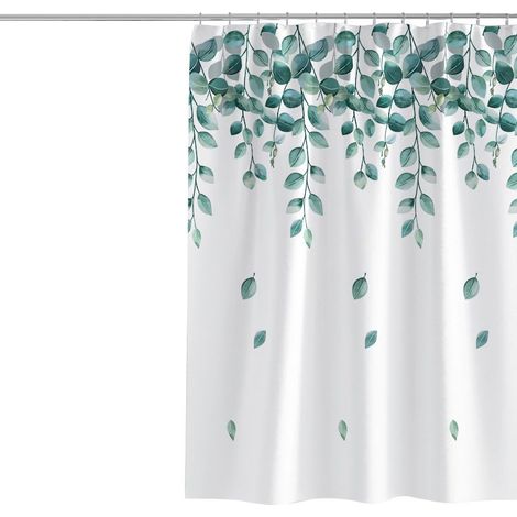 Rideau de Douche simple mignon,200x180cm en Polyester, Lavable en Machine,Rideau Baignoire pour Salle de Bain (1/5)