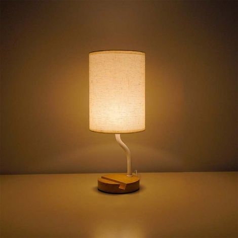 Irovami Veilleuse chevet rangement – USB, LED 3000-6500K, grise, 32 cm, bébé/allaitement (1/5)