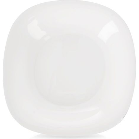 Speiseteller aus Glas, tiefer Suppenteller, Schüssel, 21 cm, 500 ml
