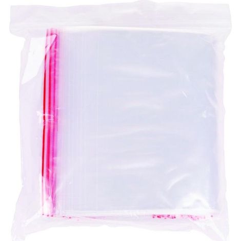 Bolsas transparentes de LDPE con cierre hermético, 16x22cm, 100 unidades.