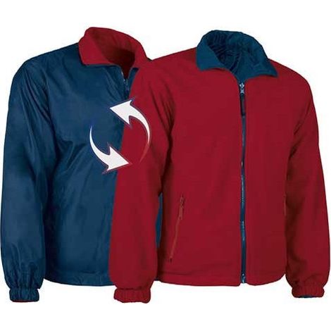 Chaqueta reversible de doble tejido Glasgow XS Azul Marino/Rojo