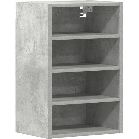 Armario de cocina mural de diseño moderno 40 x 29,5 x 60 cm madera gris hormigón 020050450 (1/5)