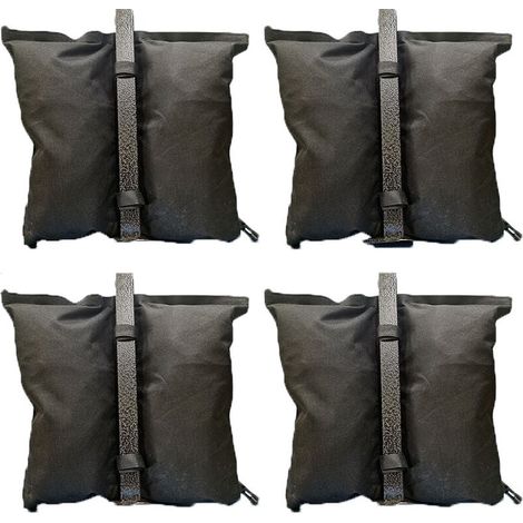 Set of 4 gazebo ballast bags for filling with sand. Waterproof and wear-resistant up to 8 kg per element. YMYNY