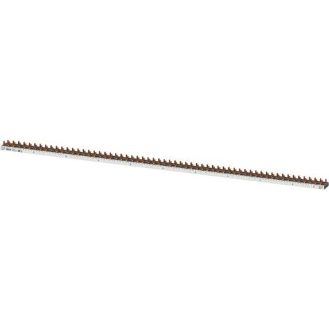 Barra de conexión 3PN 10 mm2, tipo varilla, 60 módulos, para 60 interruptores estrechos 1PN 5SV1 5SV6 5SL60, para cortar sin tapas finales en