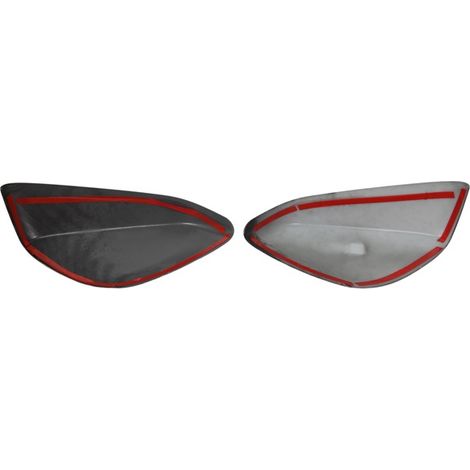 Set of 2 ABS carbon fiber exterior mirror housings for Toyota 86/Subaru BRZ models 2012-2020.--DTEKGAZ
