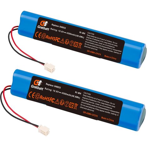 2Pacs Batterie de Rechange 10.8V 4500mAh NI-MH pour volet Roulant 846933 946930 946933 et entraînement de volet Roulant, Volets roulants solaires, Solaire SSL, fenêtre Solaire (1/5)