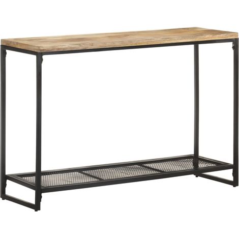 vidaXL Tavolo Consolle 110x35x75 cm in Legno Massello di Mango (1/5)