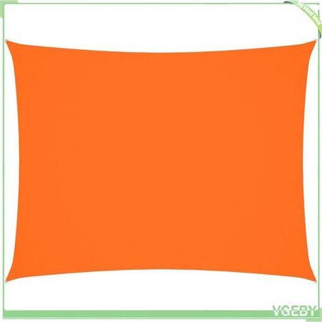 Voile de parasol - FAFEICY - 135696 - Rectangulaire 2x3,5 m - Orange - Tissu Oxford enduit PU (1/5)