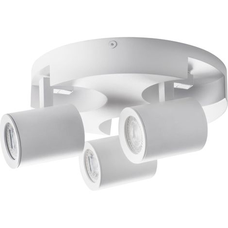 Plafonnier Kanlux Laurin 3xGU10 blanc alu 22cm IP20