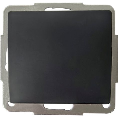 Pulsador empotrable Gamma Negro