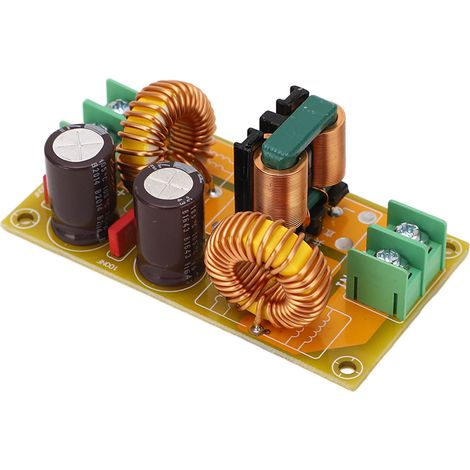 Module de filtrage EMI, filtre contre les interférences électromagnétiques, alimentation CC, filtre LC, carte de suppression 50 V 10 A (1/5)
