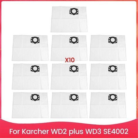 Ensemble de 10 sacs à poussière pour aspirateur Karcher WD2 Plus WD3 SE4002 (1/5)