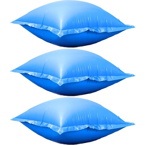 Lot de 3 Coussins d'hiver à Fermeture d'air pour Piscine Hors Sol 1,2 x 1,2 m (1/5)