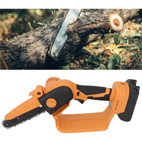 Mini tronçonneuse sans fil rechargeable à une main pour les jardins, les vergers et l'usage domestique petite tronçonneuse électrique au lithium-ion pour le bûcheronnage norme européenne AC100-240V. (1/5)