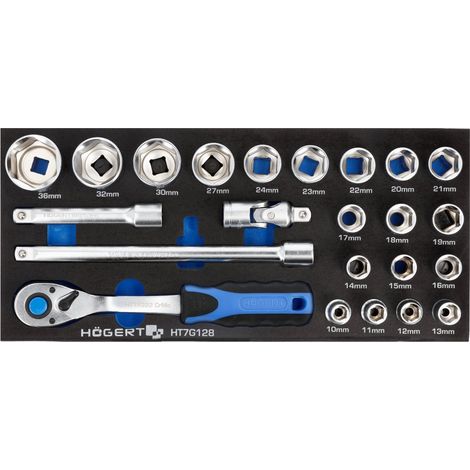 Ensemble d'outils Hogert HT7G128 23 unités