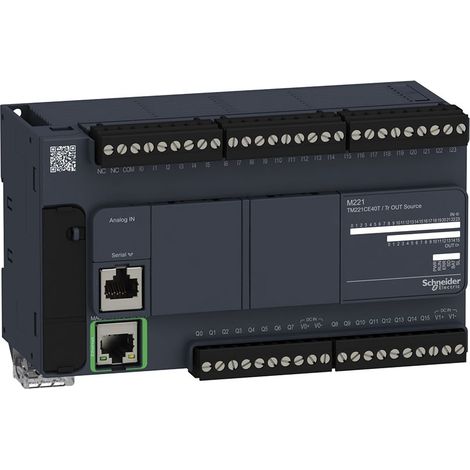 Controlador compacto M221 40 ES transistor PNP Ethernet TM221CE40T de Schneider