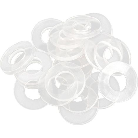 20pcs Rondelle En Caoutchouc Joint D'étanchéité Transparent 19mm OD 8.5mm ID 2mm Épaisseur pour Robinet Tuyau