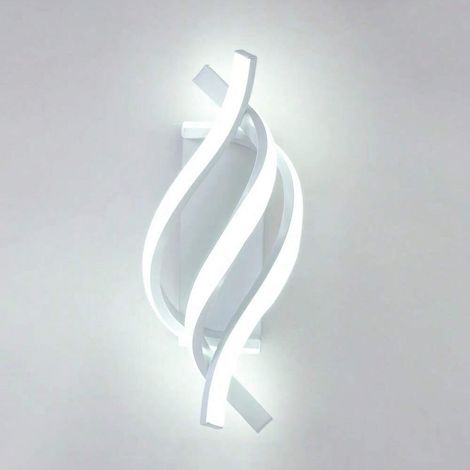 GOECO Designer Wall Light Braided Cable, Silver Aluminum, 32.5x15x20 cm, 19W, White Light, 220V
