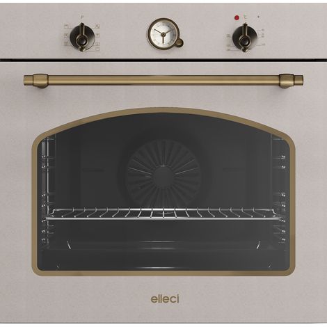 Elleci COUNTRY. Tipo di forno: Forno elettrico, Potenza totale del forno: 2300 W. Posizionamento dell'apparecchio: Da incasso, Colore del prodotto: Beige, Tipo di controllo: Manopola.... - FGCO60151NS
