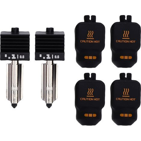 Kit Hotend d'imprimante 3D, 2 pièces, adapté au laboratoire Bambu P2S H2D H2S H2C 0.6mm avec 4 pièces, accessoires d'extrudeuse de chaussettes en Silicone