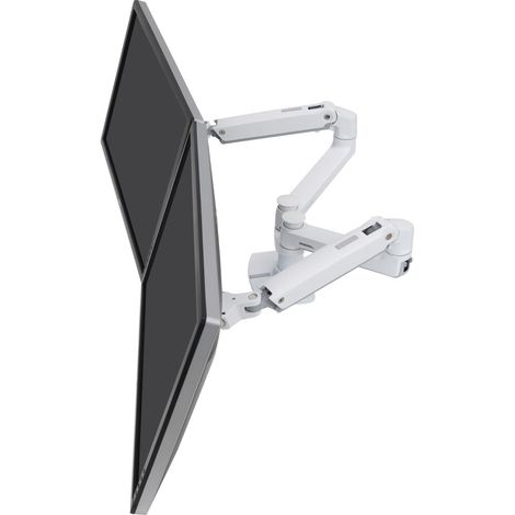 ERGOTRON Ergotron LX Dual Monitorarm für zwei Monitore, Tischhalterung (Weiß) (45-491-216)