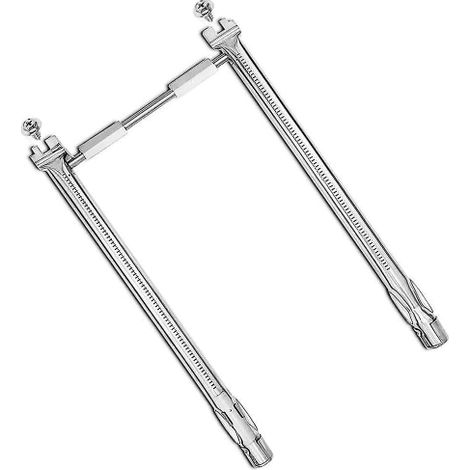 Brûleur de gril 69785 de 45,7 cm (18 pouces) compatible avec les barbecues Spirit I et II série 200, Spirit E-210, E-220 et modèles supérieurs, couleur argent. (1/4)