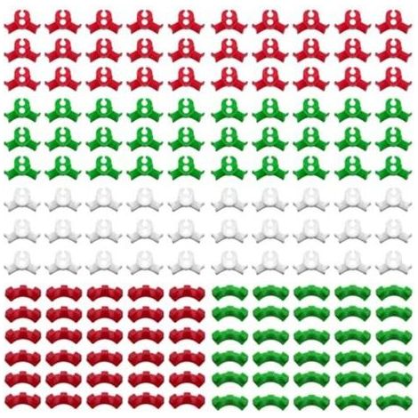 Pinces de tuteurage, 150 pièces, clips LST, clips de palissage à faible contrainte à 90 degrés pour courber les tiges des plantes et modifier leur direction de croissance (2 tailles) (1/5)