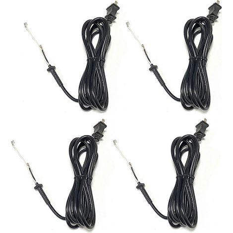Câble d'alimentation de rechange (x4) pour tondeuse à cheveux Wahl 8147 8466 8467 - Accessoire de bricolage - Prise américaine (1/5)