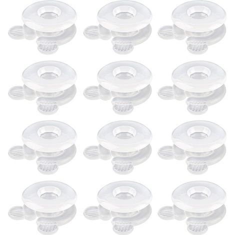 Clips de housse de couette - 12 pièces - Sans aiguille - Clips de housse de couette - Clips - Couvertures - Draps - Supports de couette antidérapants - Supports de draps - Empêche la couette/le drap/l (1/5)