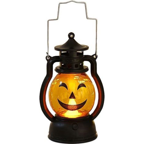 Décorations de lanternes citrouilles d'Halloween, mini lanterne citrouille portable, lumières LED citrouille à piles,Type C (1/3)