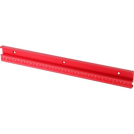 Rail de guidage en alliage d'aluminium type 45 pour le travail du bois, poignée de poussée, accessoires pour scie circulaire de table, fente de serrage, 400 mm