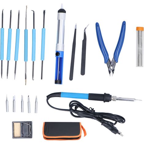 Kit de soudure électrique portable 220V anti-chocs pour réparation de composants électriques, fer à souder résistant aux impacts (1/5)