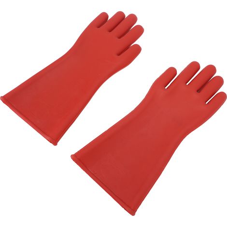 Paire de gants isolants électriques en caoutchouc, classe 00, haute tension 12KV, pour électricien et réparation, lot de 2 (1/5)