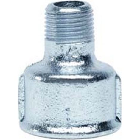 10PZ MANICOTTO RIDOTTO GHISA ZINCATA - F 1/2" M 3/8"